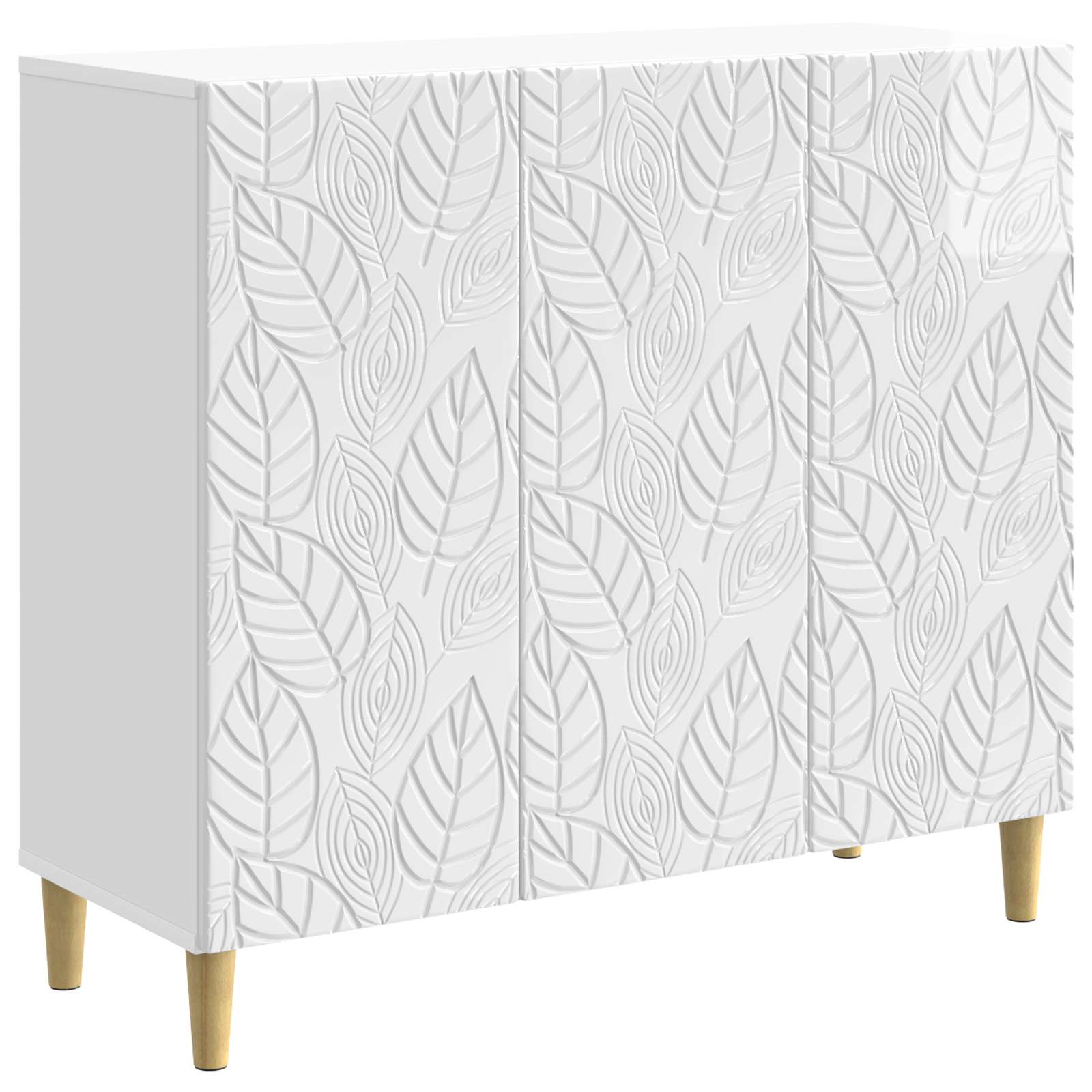 Kreveta Bijela visokog sjaja 89 x 34,5 x 80 cm