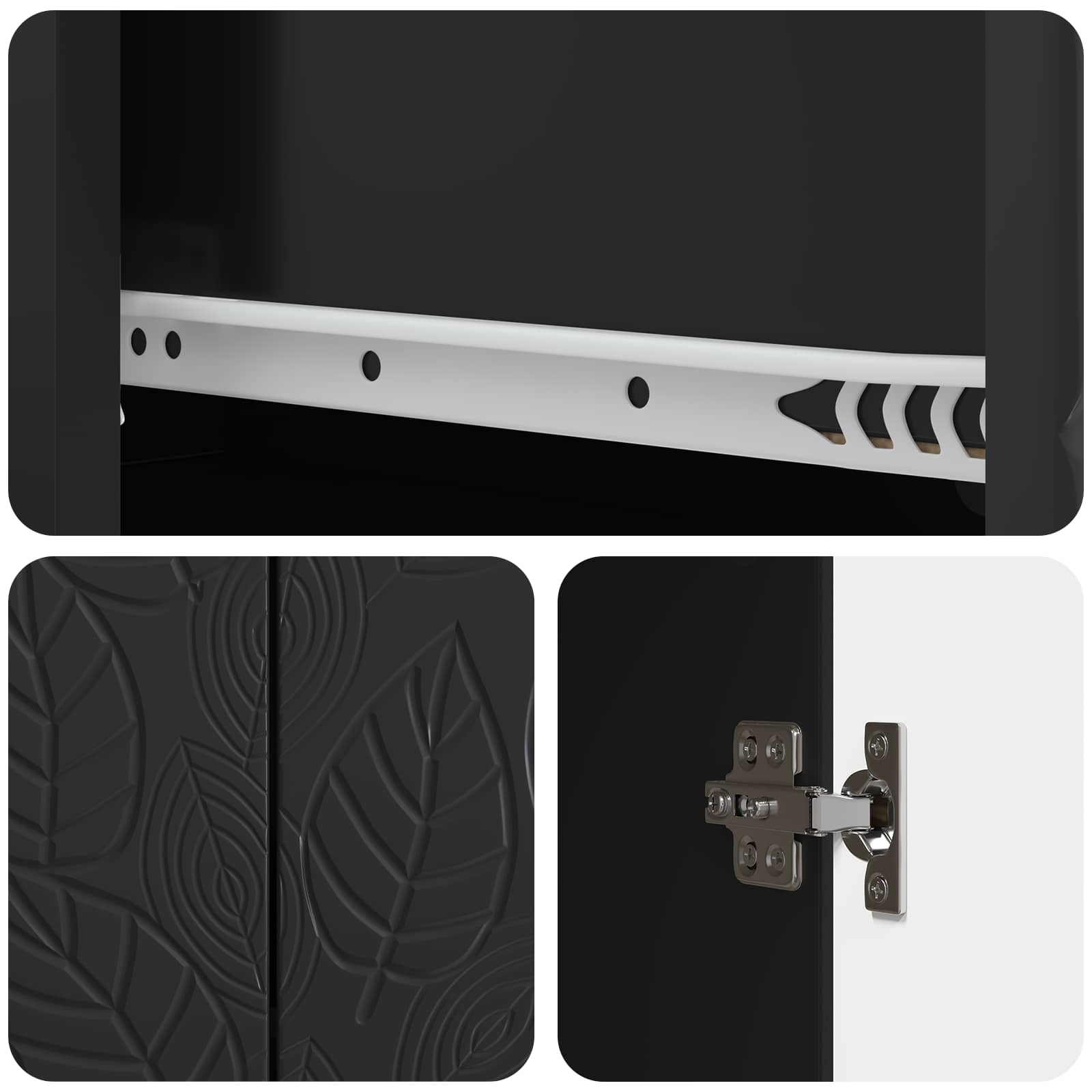 Kreveta Crna 89 x 34,5 x 60 cm Konstruirano drvo