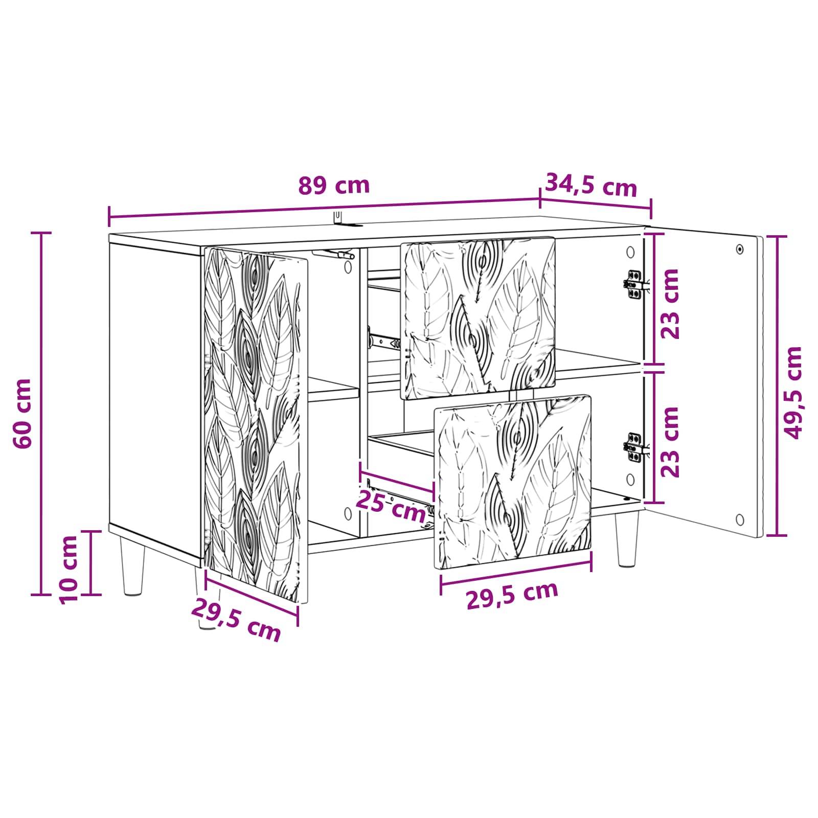 Kreveta Betonska siva 89 x 34,5 x 60 cm Konstruirano drvo