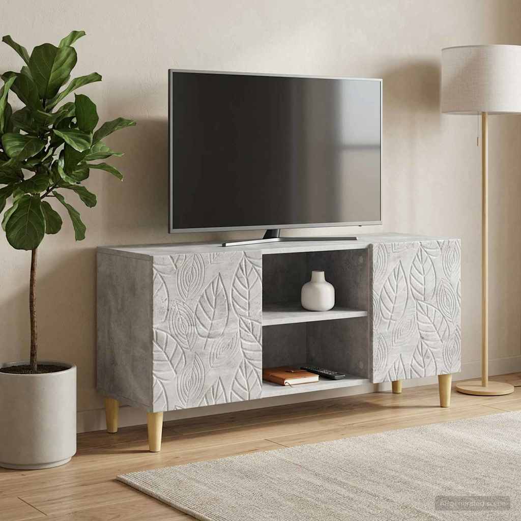 TV ormar 102 x 34,5 x 50 cm Betonska siva Konstruirano drvo