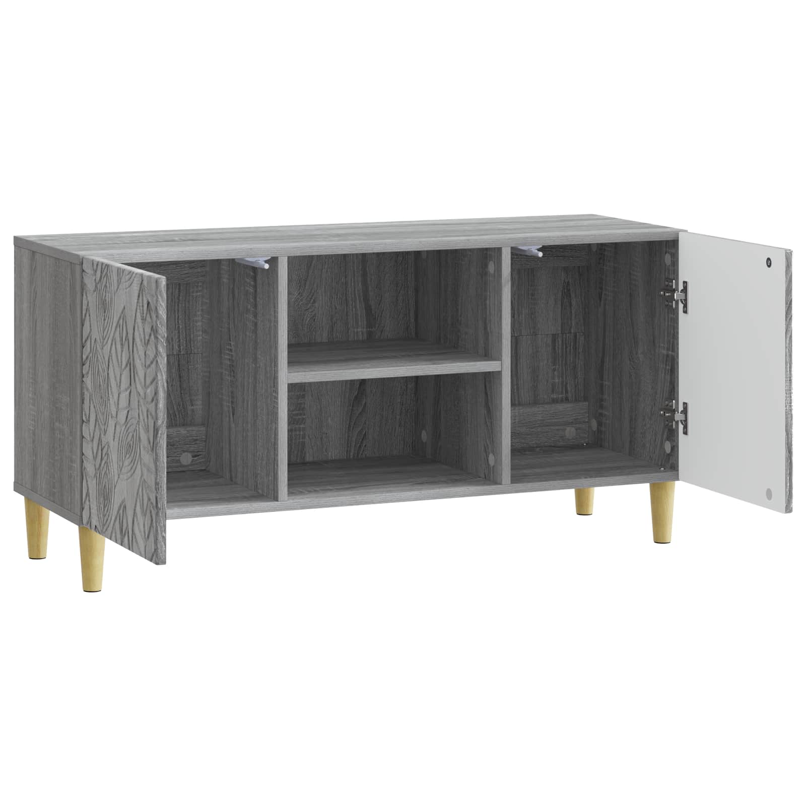 TV ormar 102 x 34,5 x 50 cm Siva Sonoma Konstruirano drvo