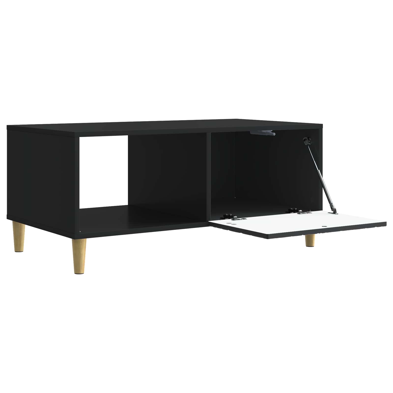 Kava Stol Crna 90 x 50 x 40 cm Konstruirano drvo