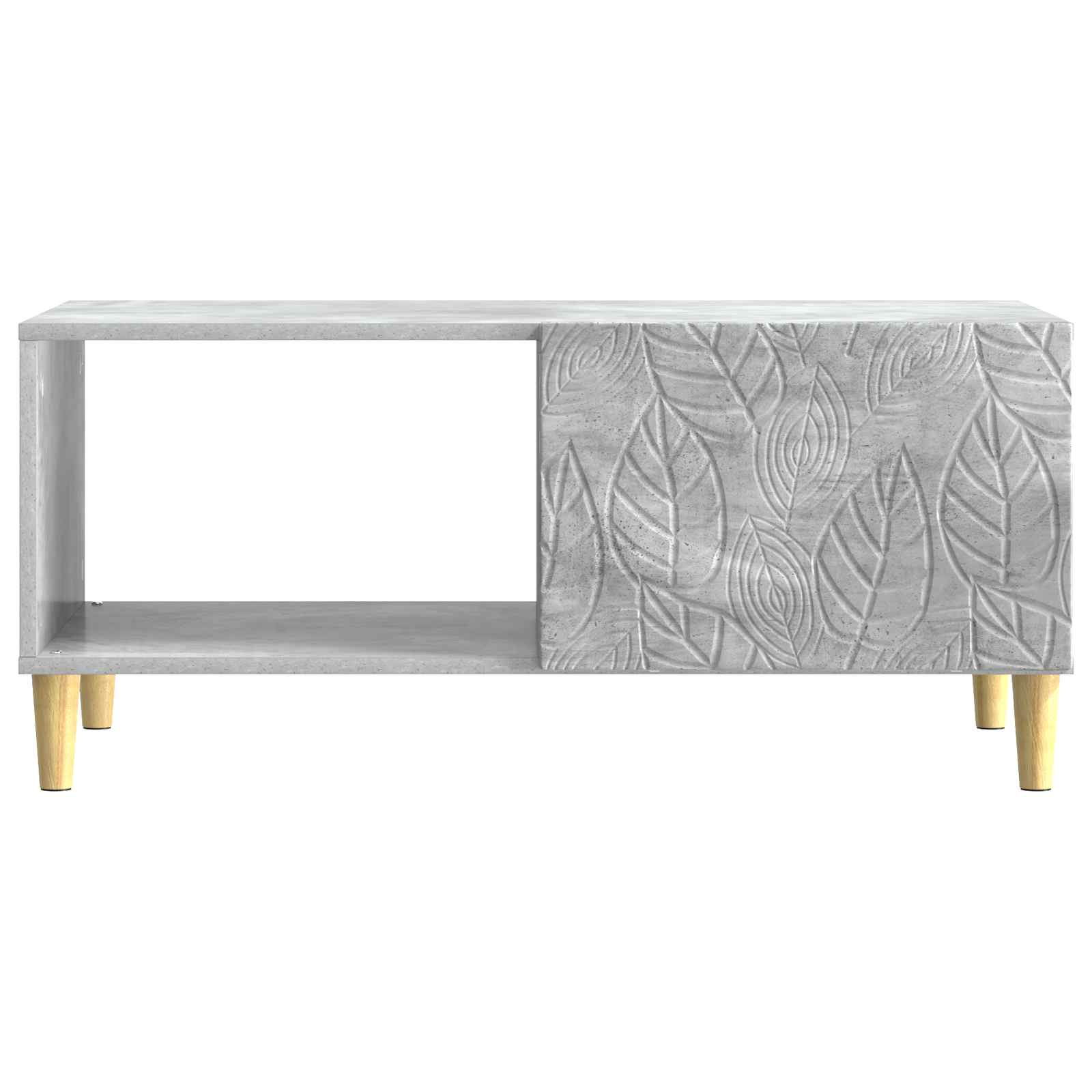 Kava Stol Betonska siva 90 x 50 x 40 cm Konstruirano drvo