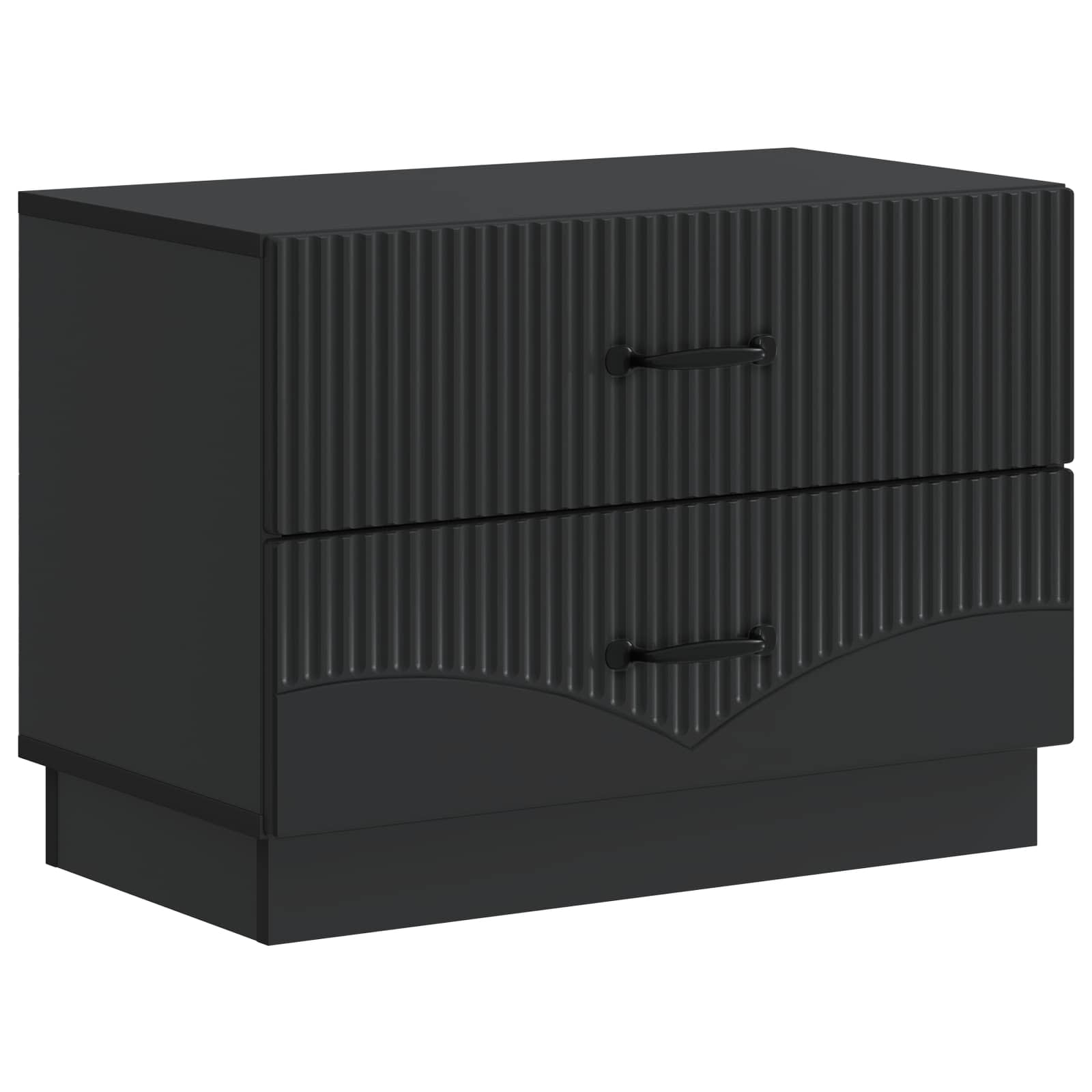 Noćni ormar Crna 62 x 34,5 x 44,5 cm Konstruirano drvo