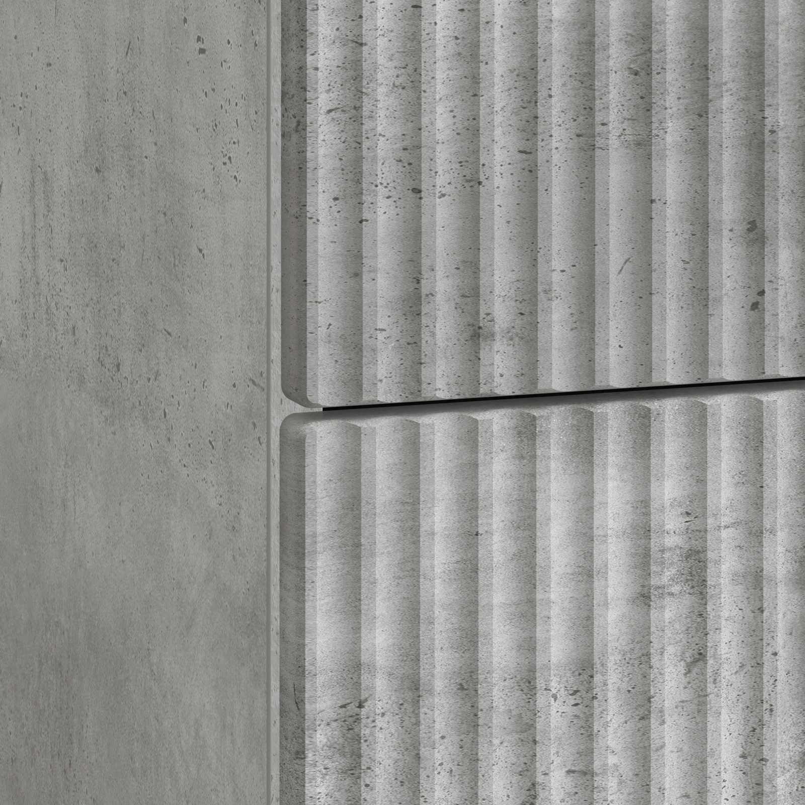 Noćni ormar Betonska siva 43 x 41 x 63,5 cm Konstruirano drvo