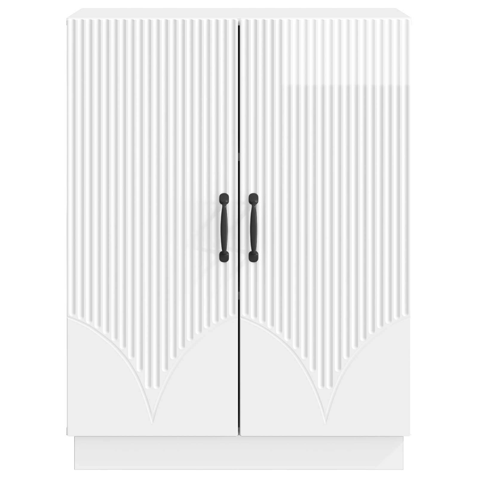 Kreveta Bijela visokog sjaja 66 x 34,5 x 87 cm