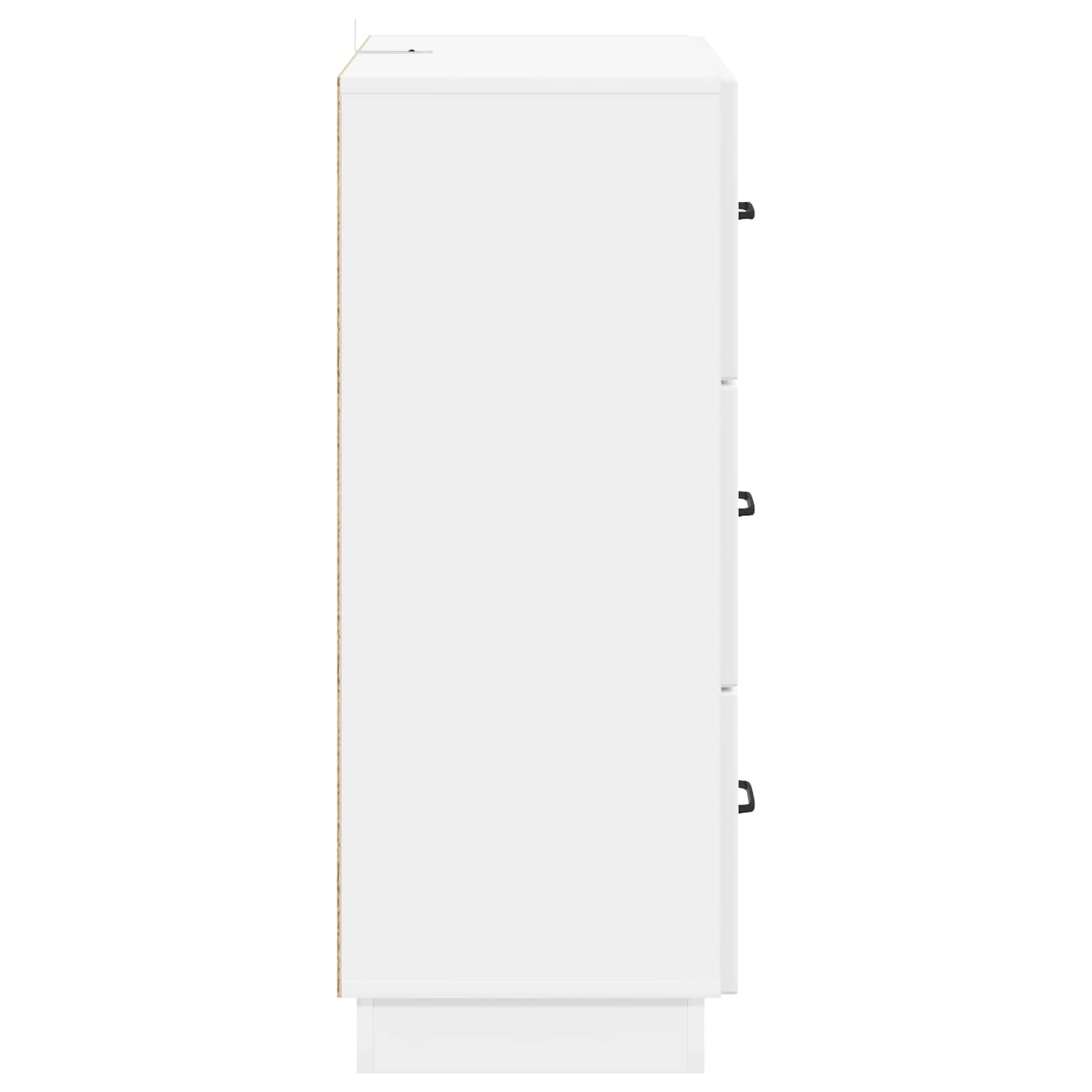 Ormar s ladicama Bijela visokog sjaja 66 x 34,5 x 87 cm