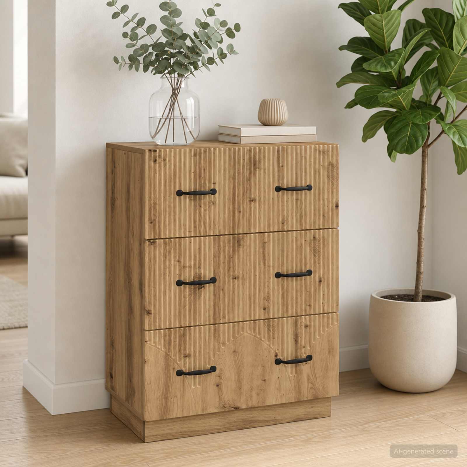 Ormar s ladicama 66 x 34,5 x 87 cm Konstruirano drvo