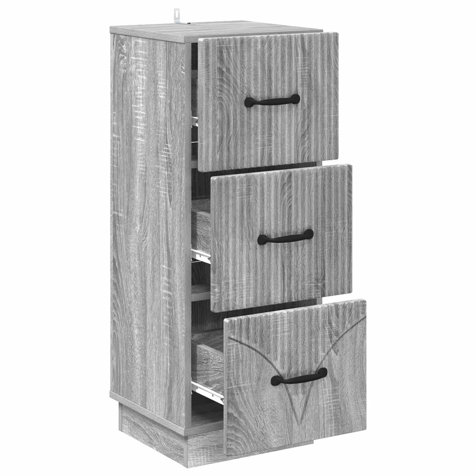 Ormar s ladicama Siva sonoma 33 x 34,5 x 87 cm