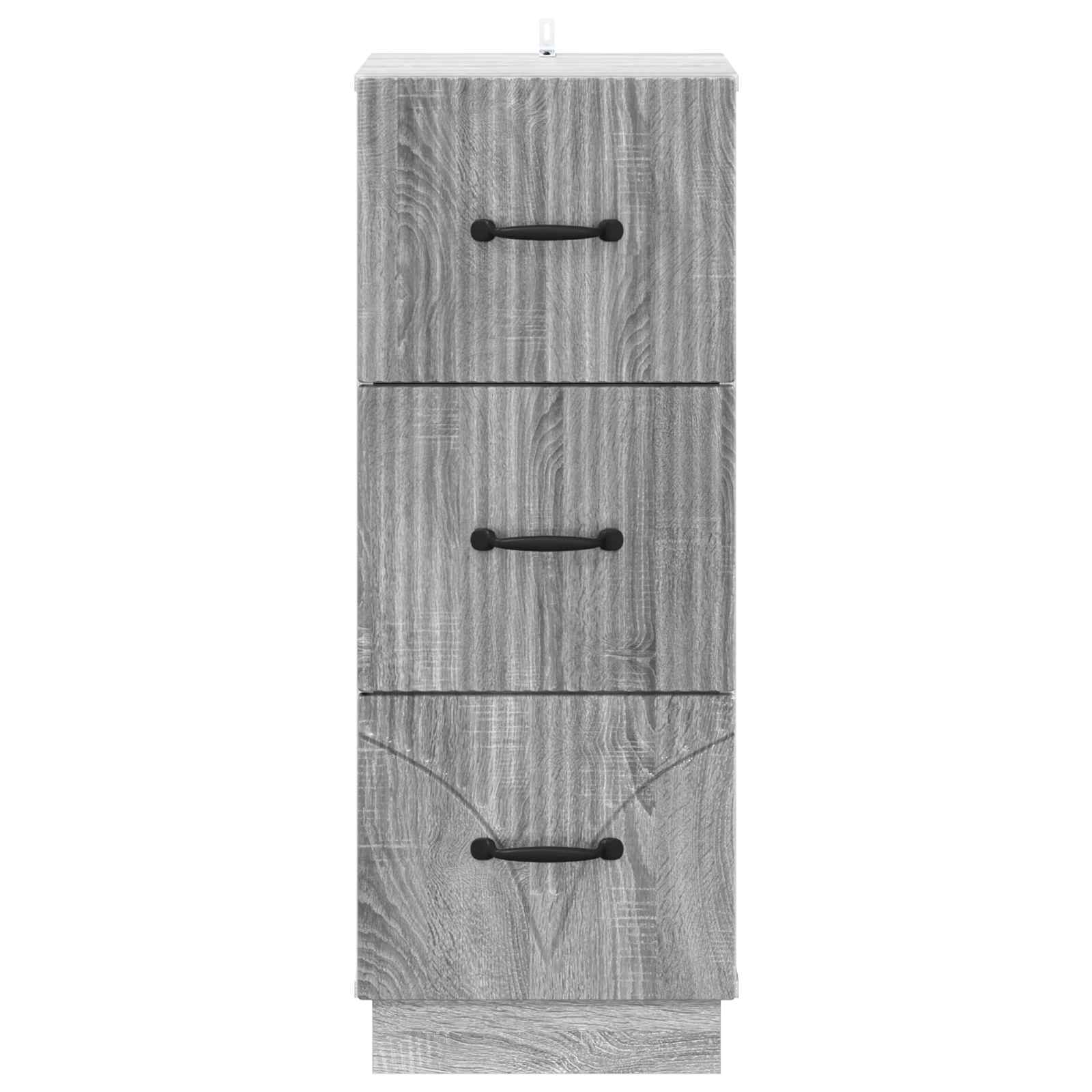 Ormar s ladicama Siva sonoma 33 x 34,5 x 87 cm