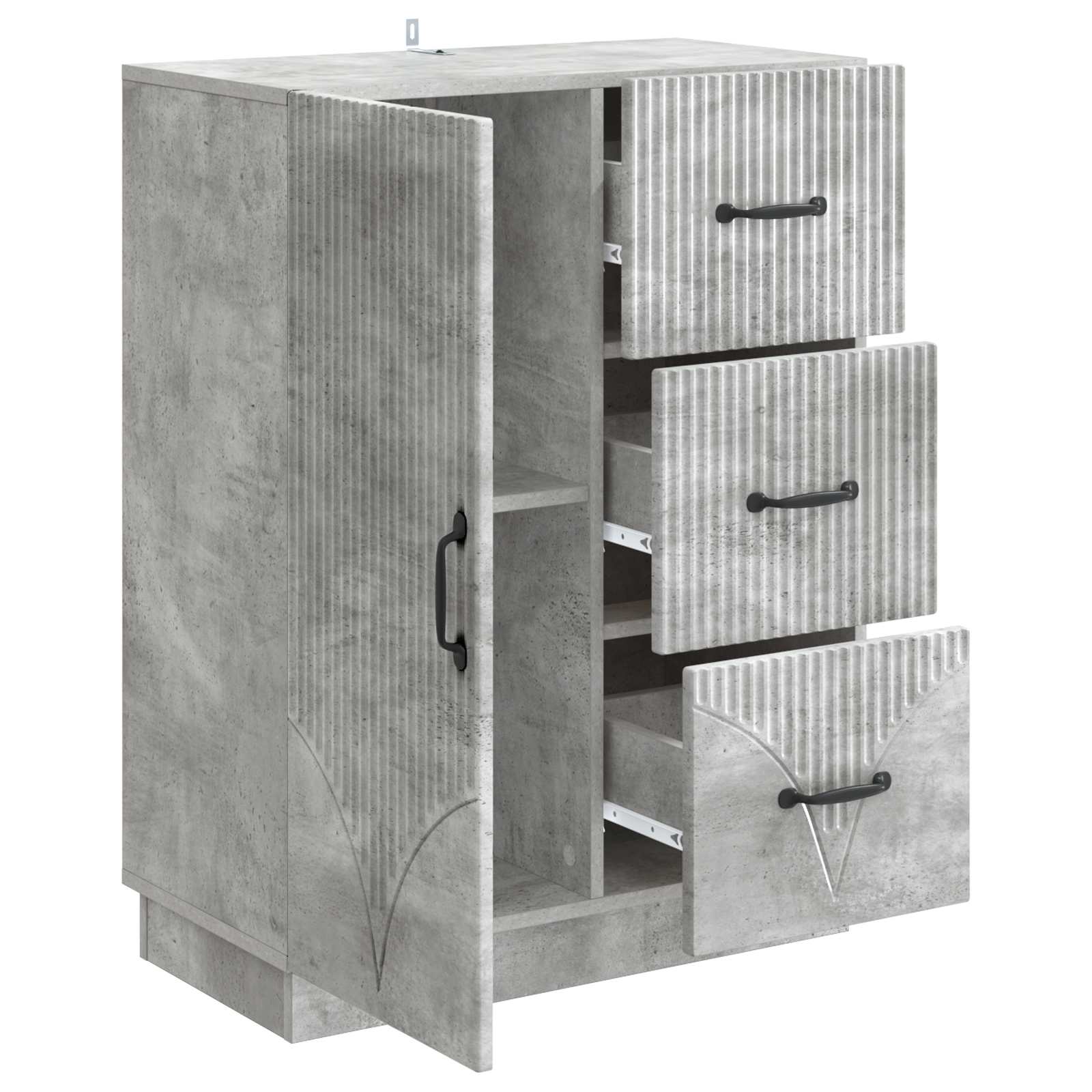 Kreveta Betonska siva 66 x 34,5 x 87 cm Konstruirano drvo