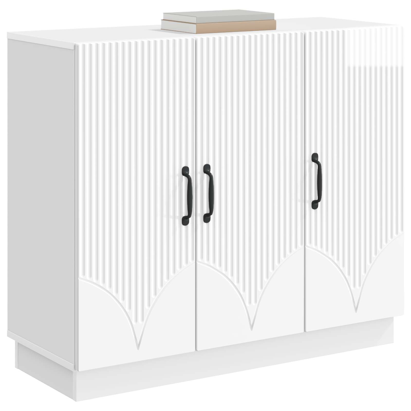 Kreveta Bijela visokog sjaja 89 x 34,5 x 77 cm