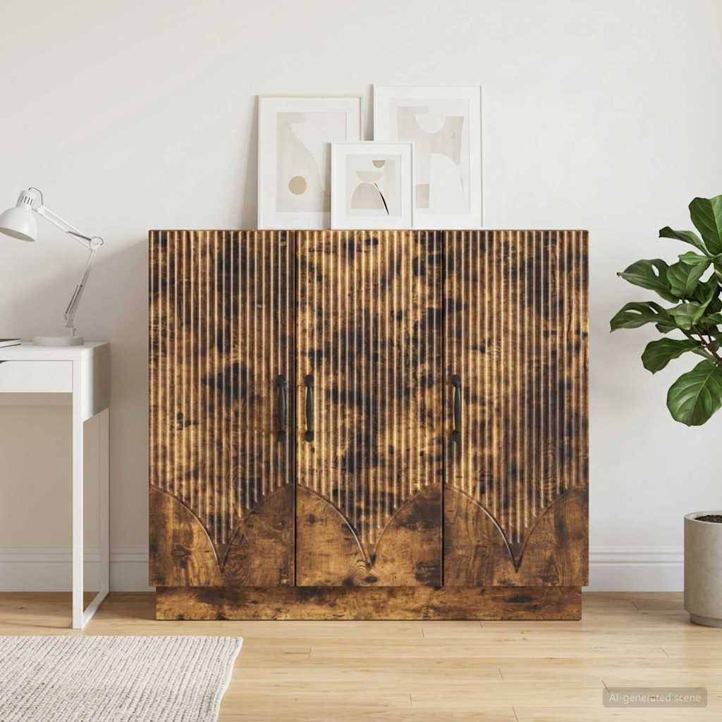 Kreveta Dimljeni hrast 89 x 34,5 x 77 cm Konstruirano drvo
