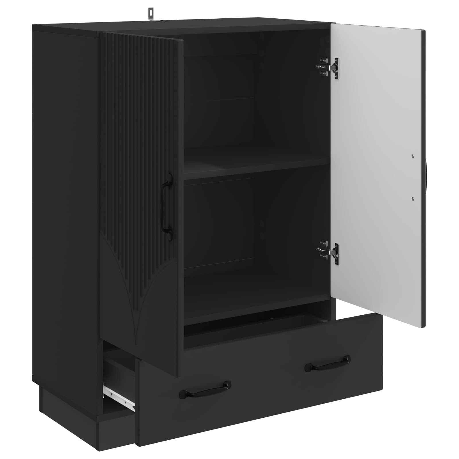 Kreveta s ladicama Crna 66 x 34,5 x 92 cm Konstruirano drvo