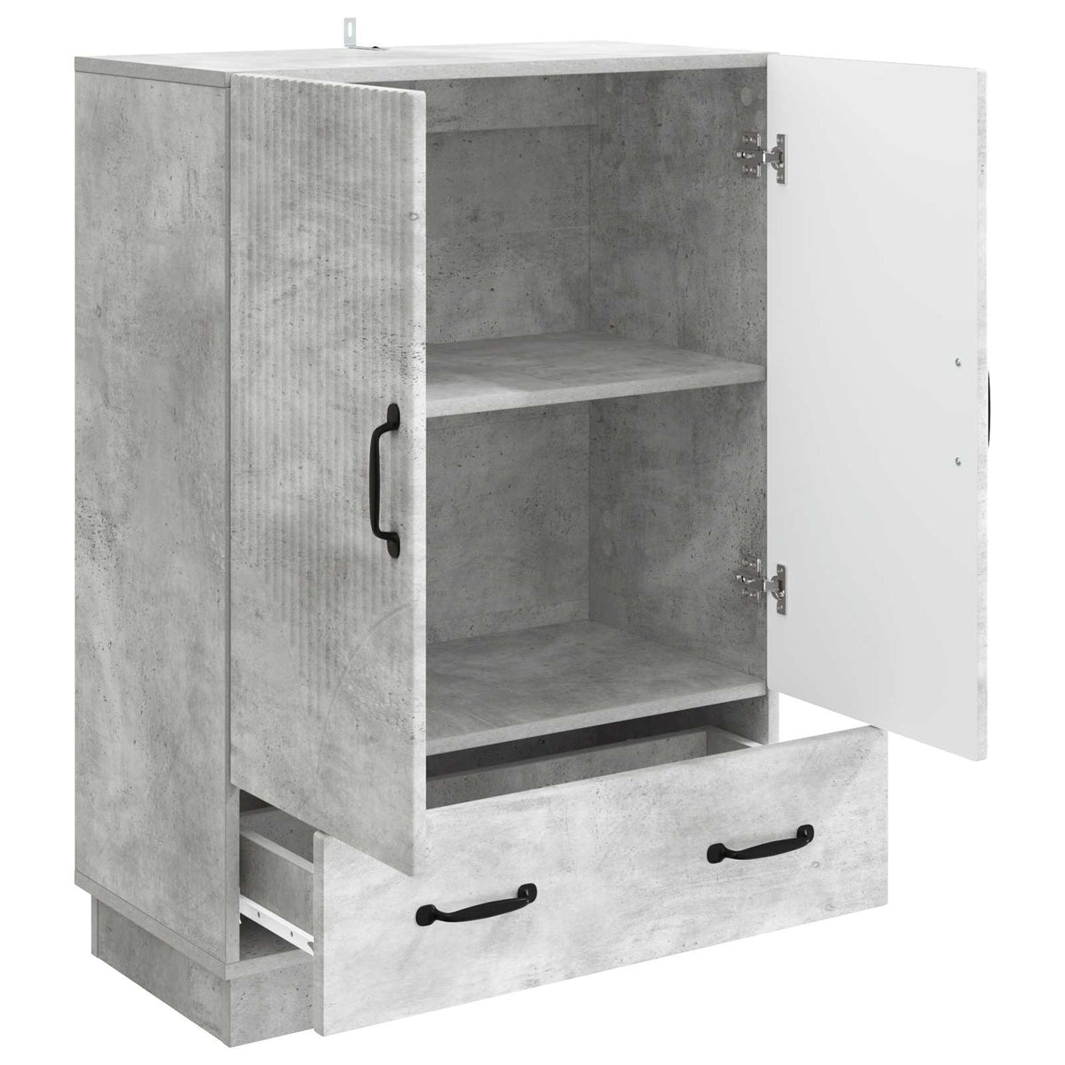 Kreveta Betonska siva 66 x 34,5 x 92 cm Konstruirano drvo