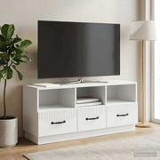 TV ormar s ladicama Bijela 102 x 34,5 x 47 cm Konstruirano drvo