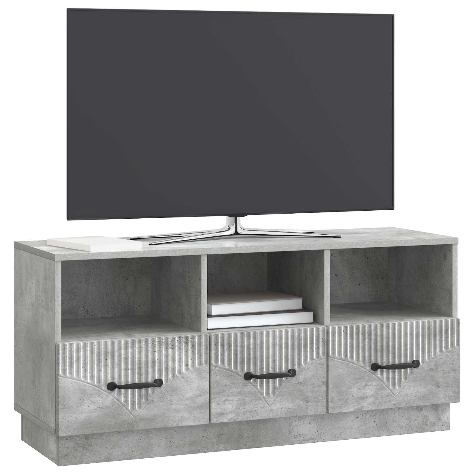 TV ormar Betonska siva 102 x 34,5 x 47 cm Konstruirano drvo