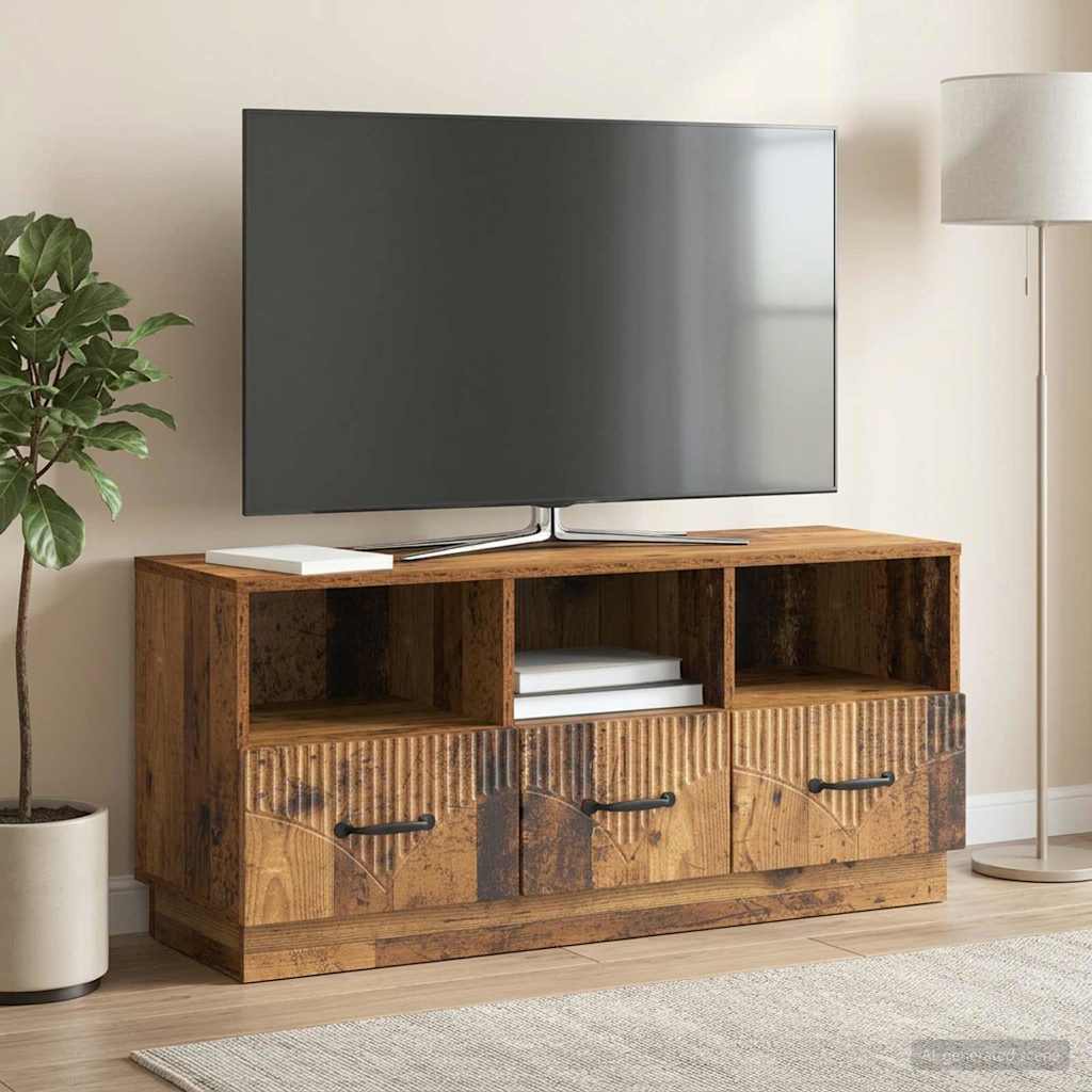 TV ormar Staro drvo 102 x 34,5 x 47 cm Konstruirano drvo