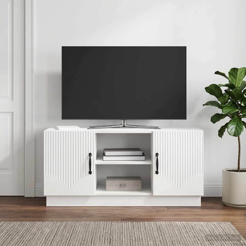 TV ormar Bijela visokog sjaja 102 x 34,5 x 47 cm