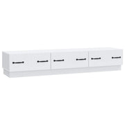 TV ormar s ladicama Bijela 147 x 34,5 x 27 cm Konstruirano drvo