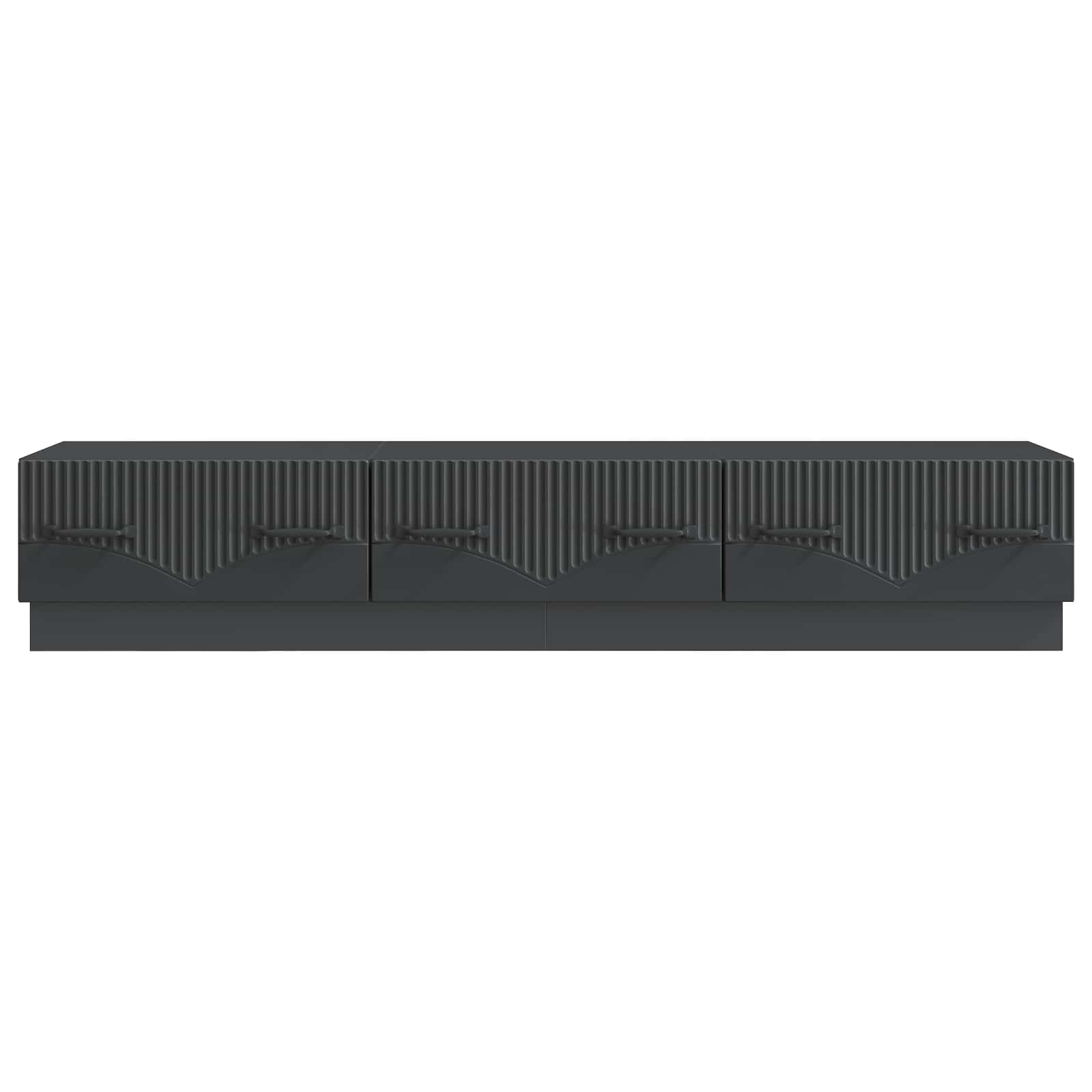 TV ormar s ladicama Crna 147 x 34,5 x 27 cm Konstruirano drvo