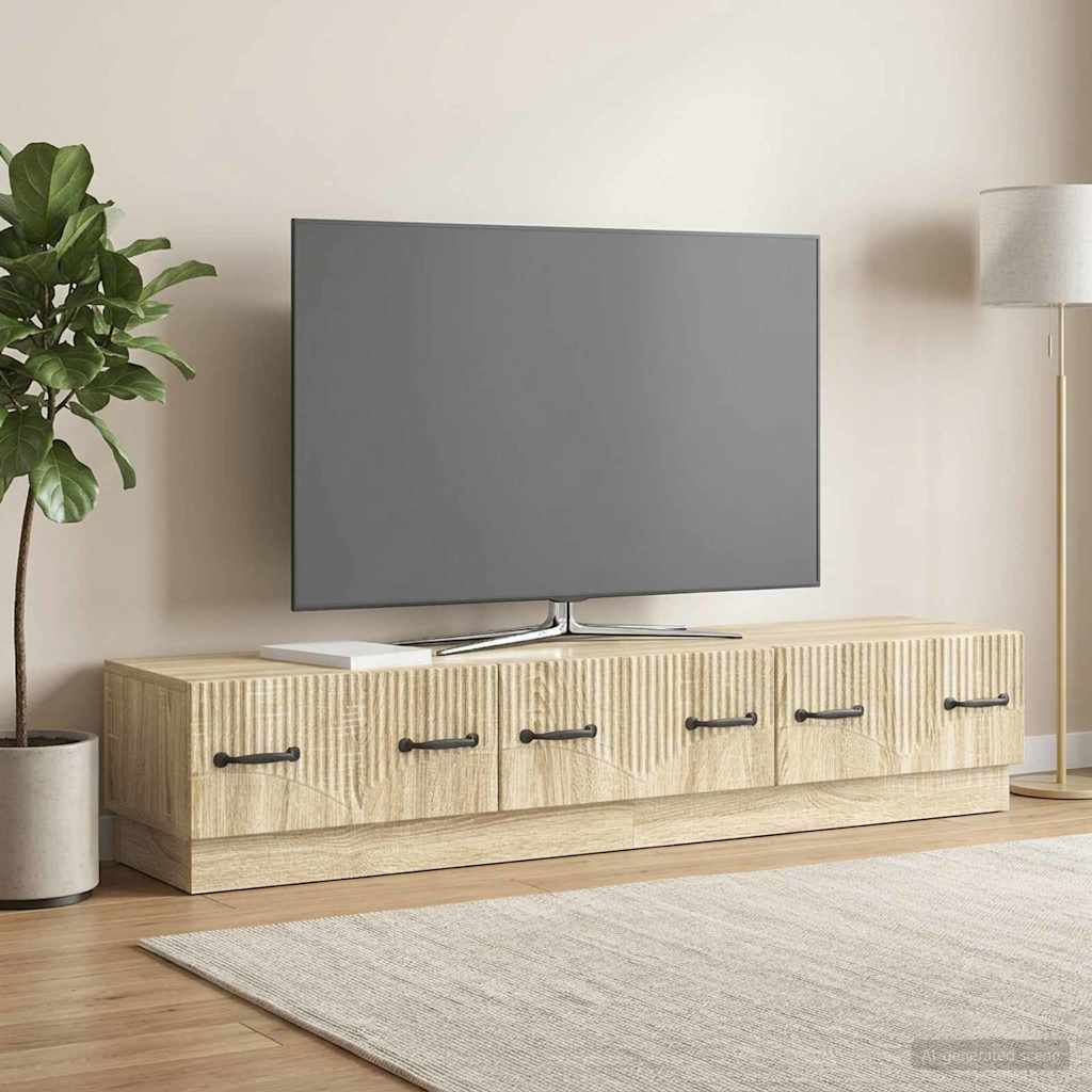 TV ormar Hrast sonoma 147 x 34,5 x 27 cm Konstruirano drvo