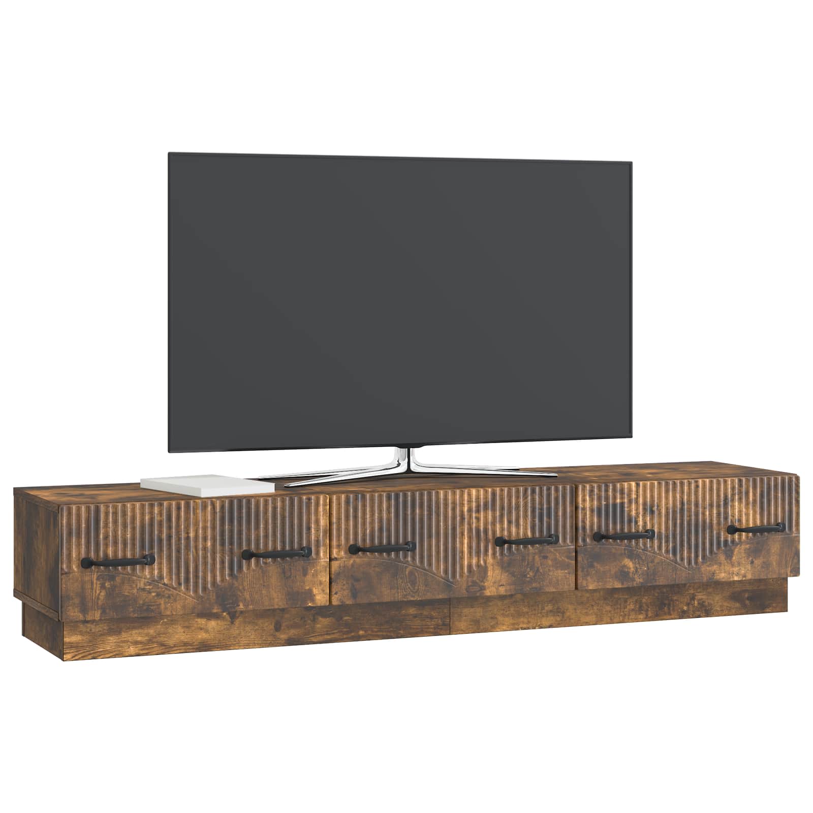 TV ormar Dimljeni hrast 147 x 34,5 x 27 cm Konstruirano drvo
