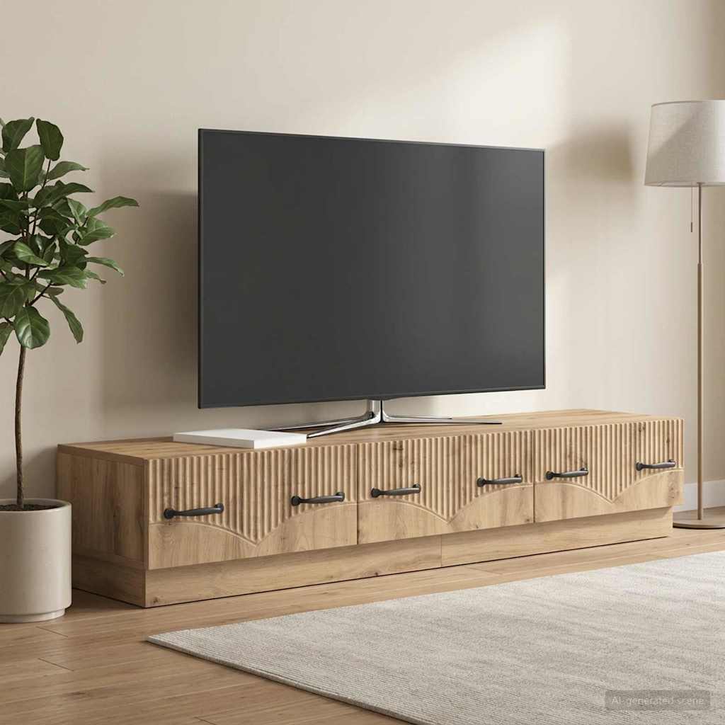 TV ormar 147 x 34,5 x 27 cm Hrast artisan Konstruirano drvo