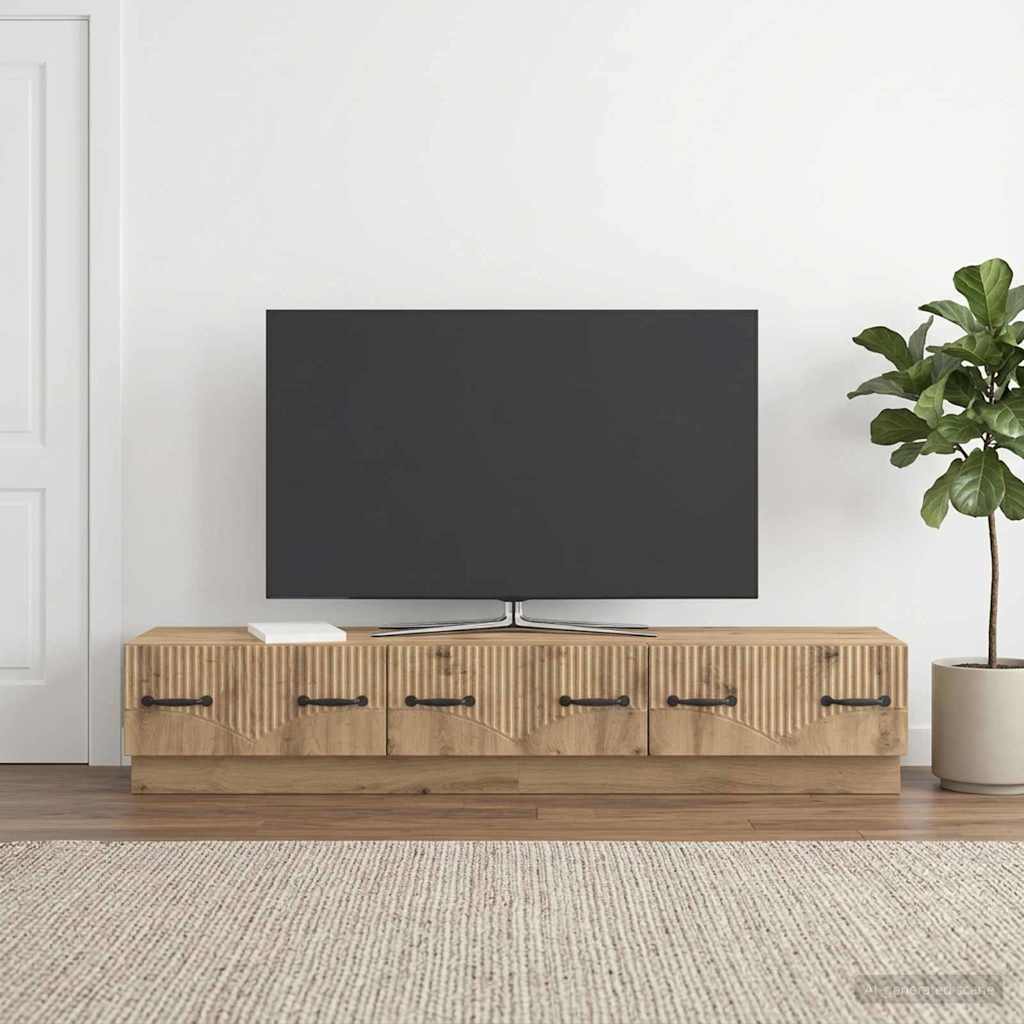TV ormar 147 x 34,5 x 27 cm Hrast artisan Konstruirano drvo