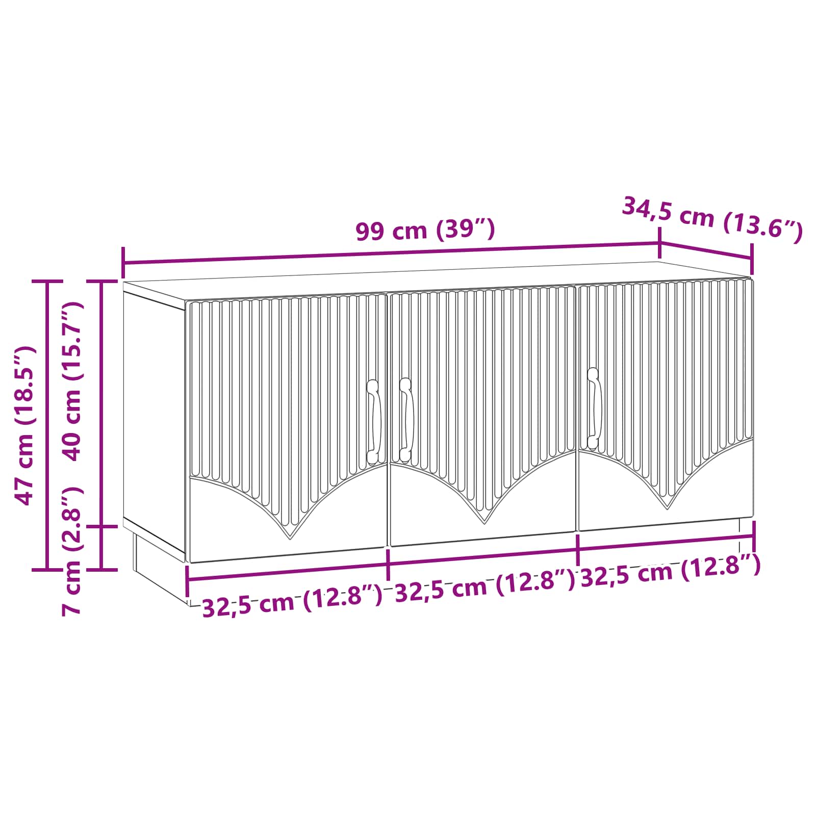 TV ormar Dimljeni hrast 99 x 34,5 x 47 cm Konstruirano drvo
