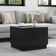 Kava Stol s ladicama Crna 49 x 50 x 37 cm Konstruirano drvo