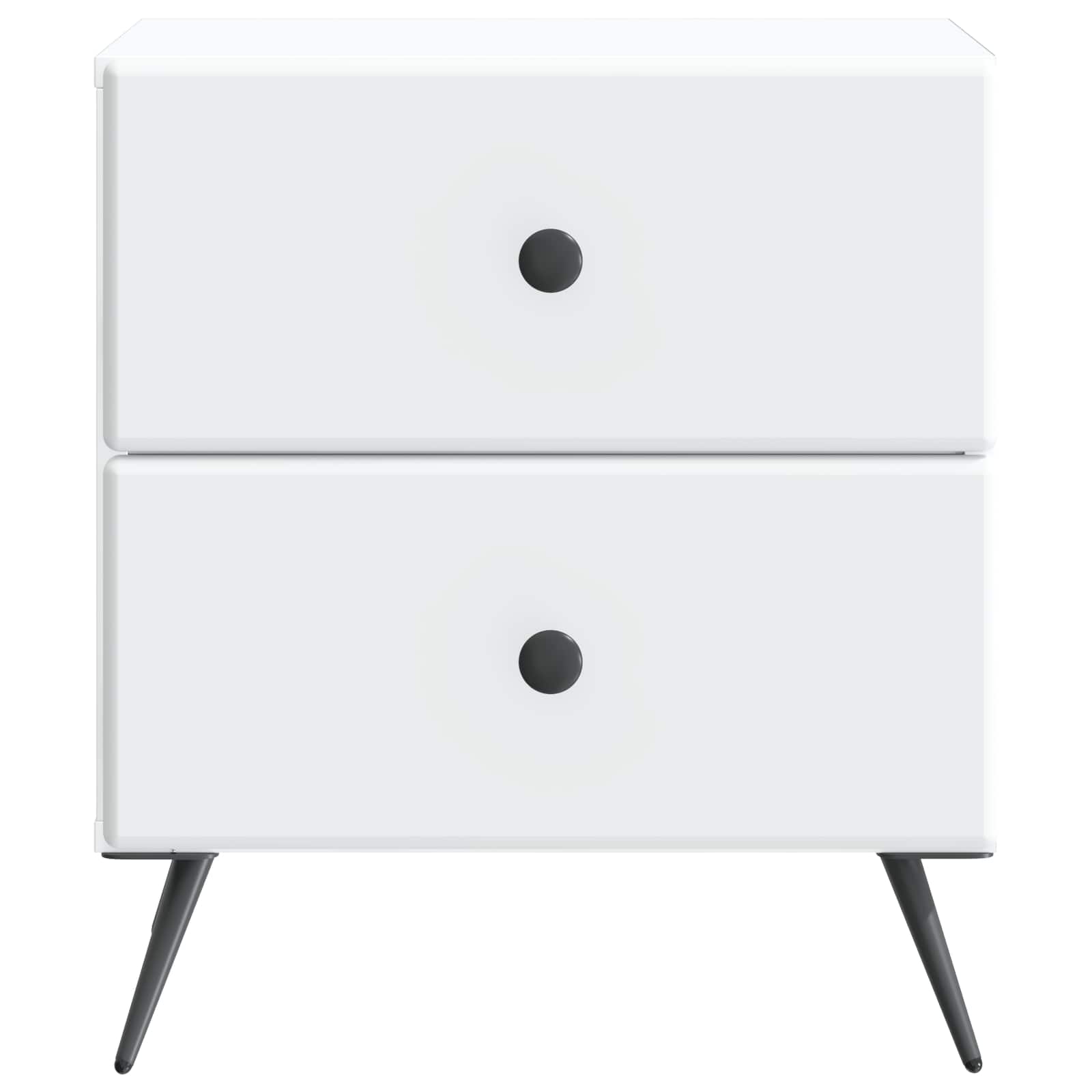 Noćni ormar 2 pcs Bijela 43 x 34,5 x 47,5 cm Konstruirano drvo