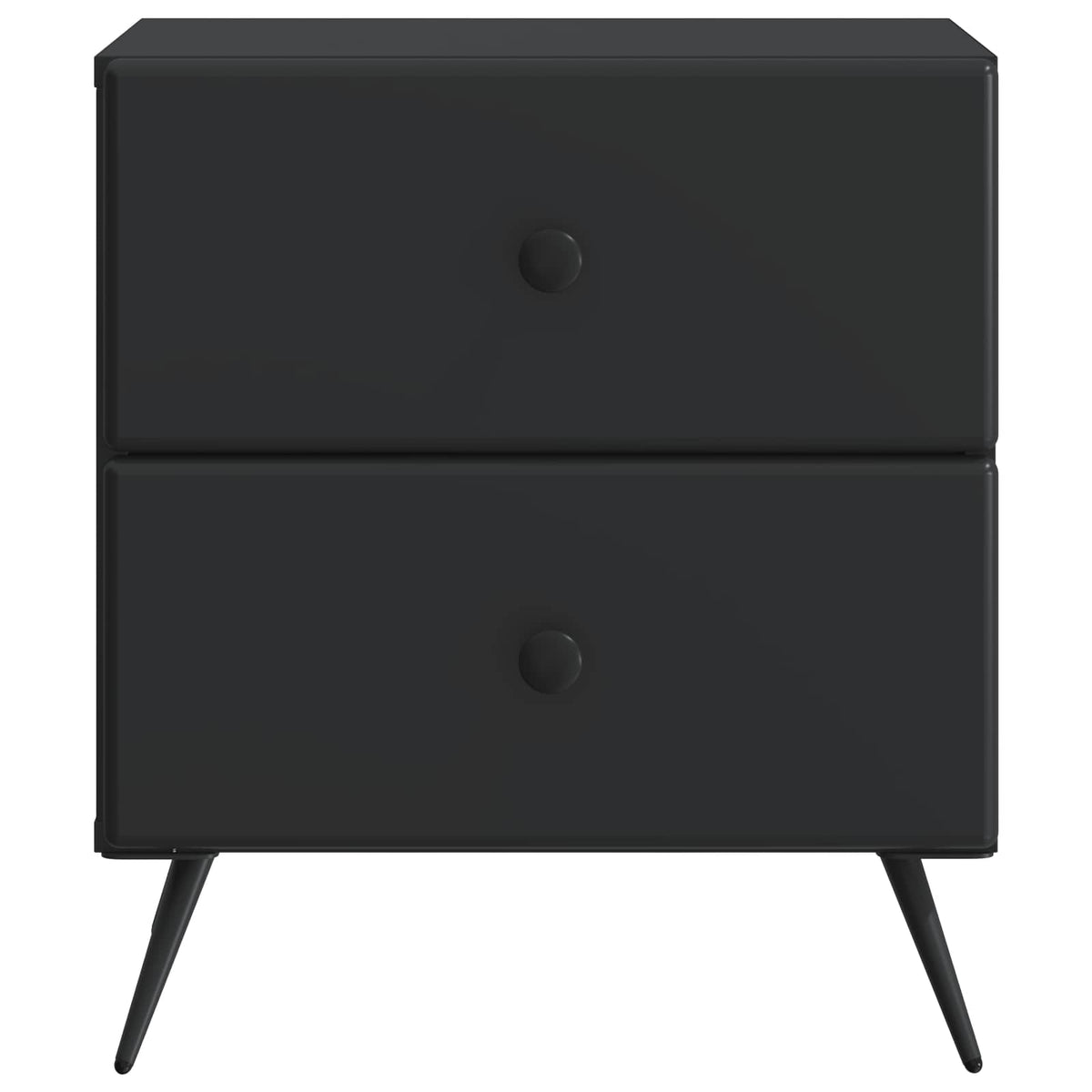 Noćni ormar 2 kom. Crna 43 x 34,5 x 47,5 cm Konstruirano drvo