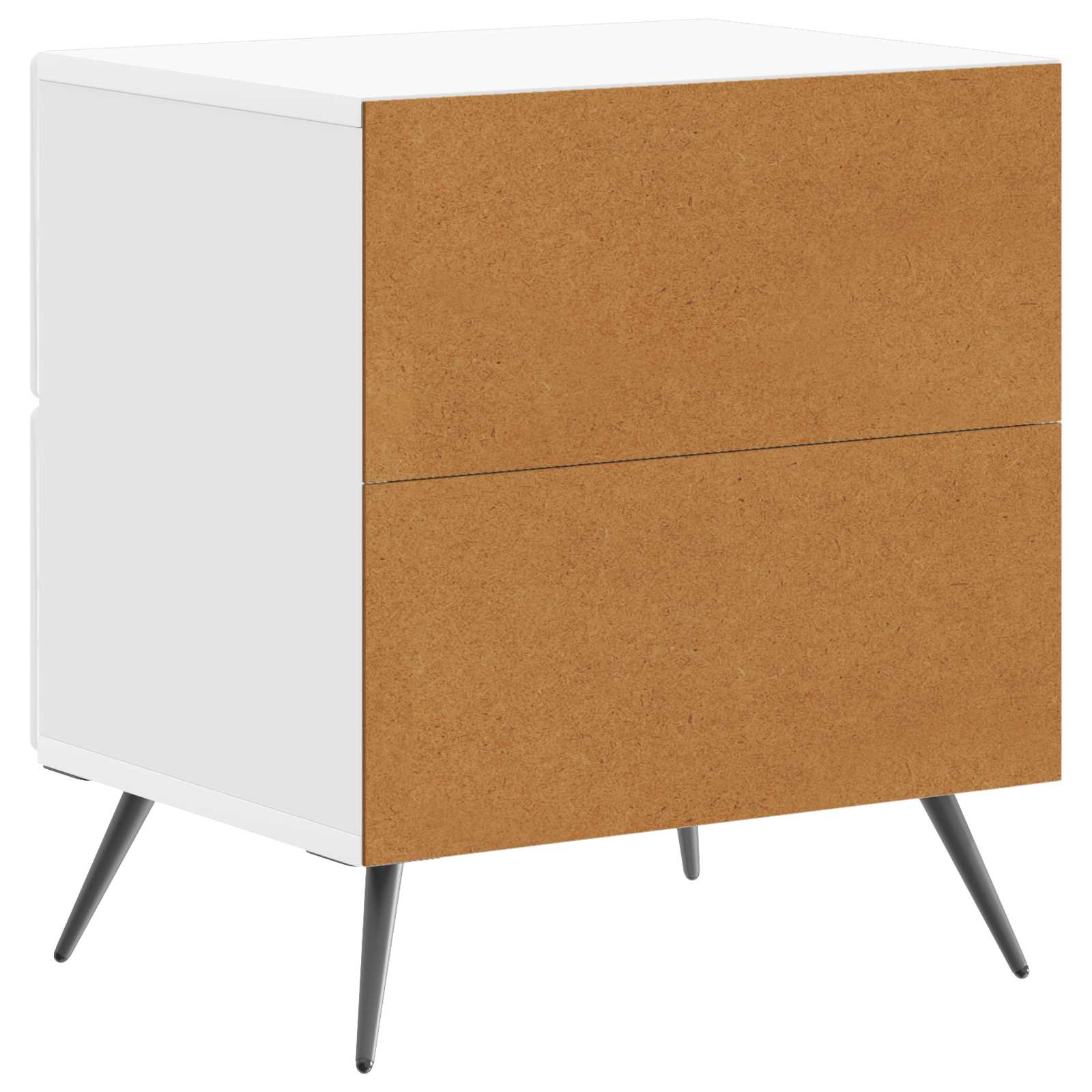Noćni ormar Bijela visokog sjaja 43 x 34,5 x 47,5 cm
