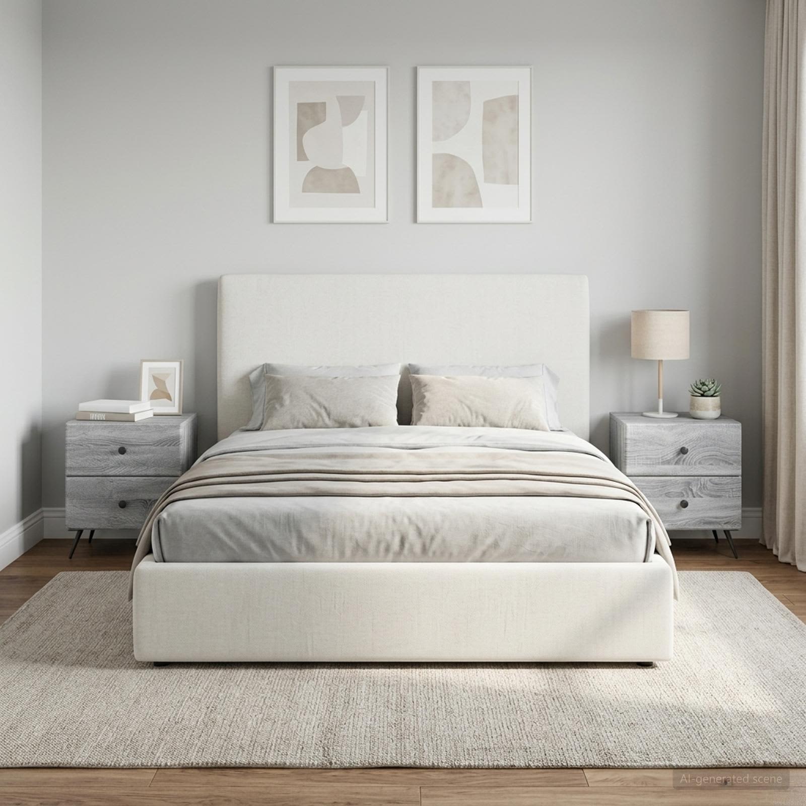 Noćni ormar s ladicama 2 pcs Siva sonoma 43 x 34,5 x 47,5 cm