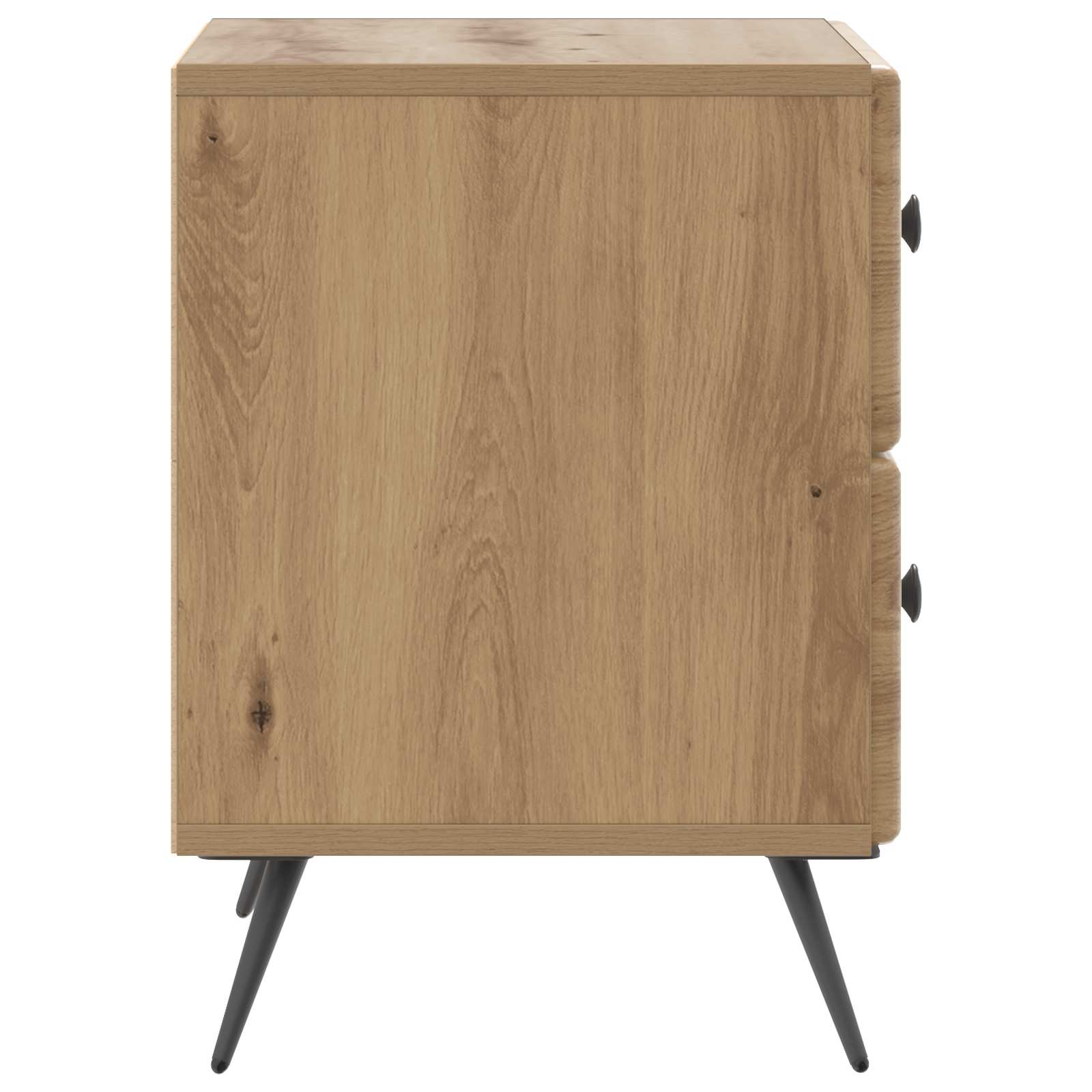 Noćni ormar s ladicama 2 pcs Hrast artisan 43 x 34,5 x 47,5 cm