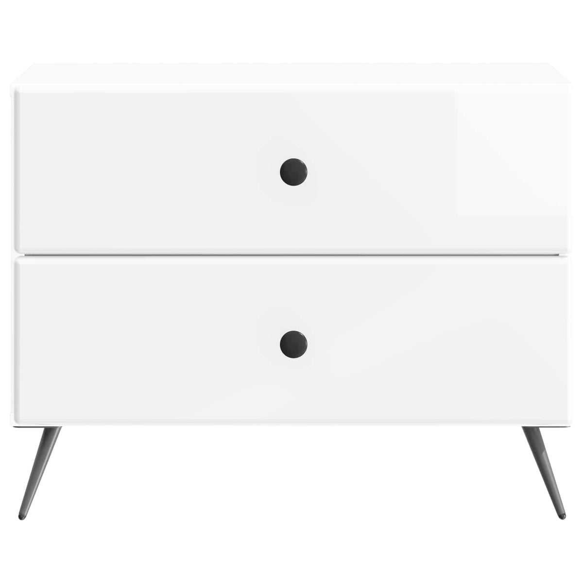 Noćni ormar Bijela visokog sjaja 62 x 34,5 x 47,5 cm