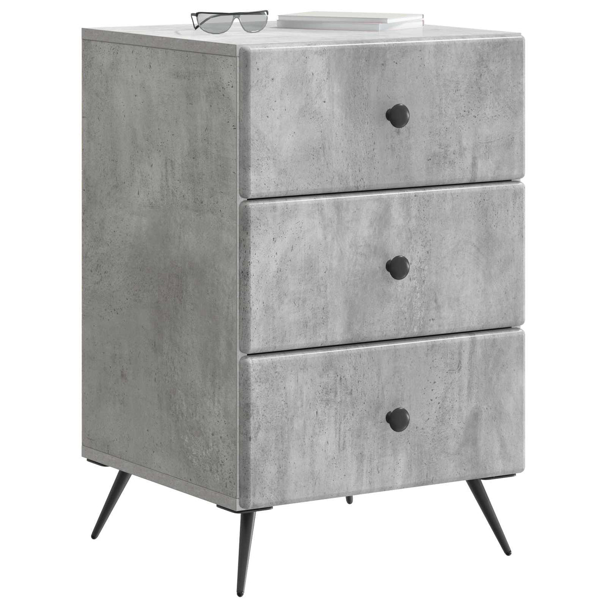 Noćni ormar Betonska siva 43 x 41 x 66,5 cm Konstruirano drvo