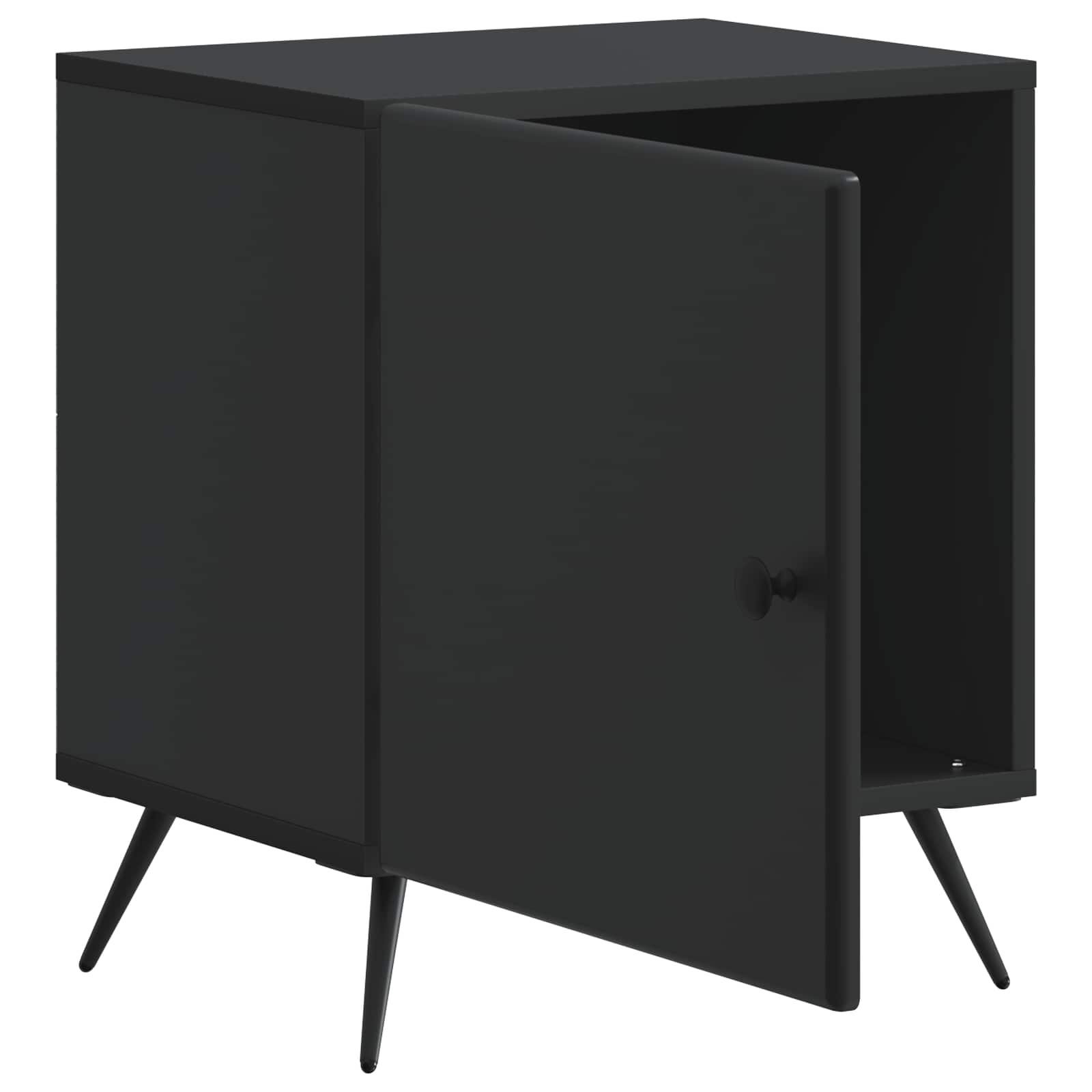 Noćni ormar 2 pcs Crna 43 x 34,5 x 50 cm Konstruirano drvo