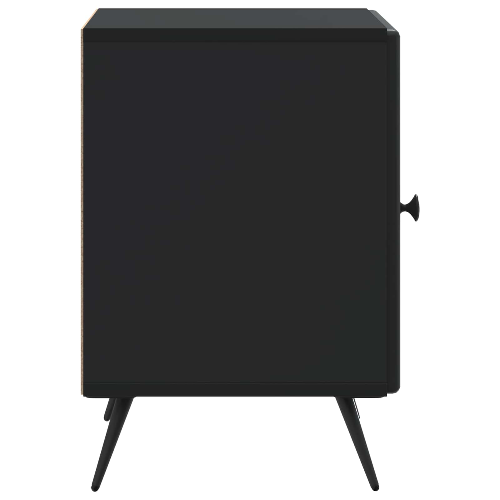 Noćni ormar 2 pcs Crna 43 x 34,5 x 50 cm Konstruirano drvo
