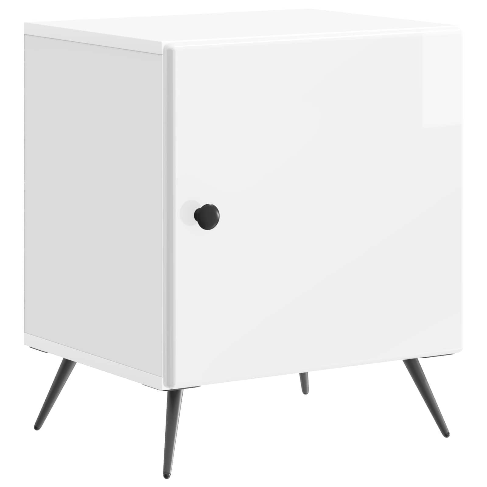 Noćni ormar 2 pcs Bijela visokog sjaja 43 x 34,5 x 50 cm