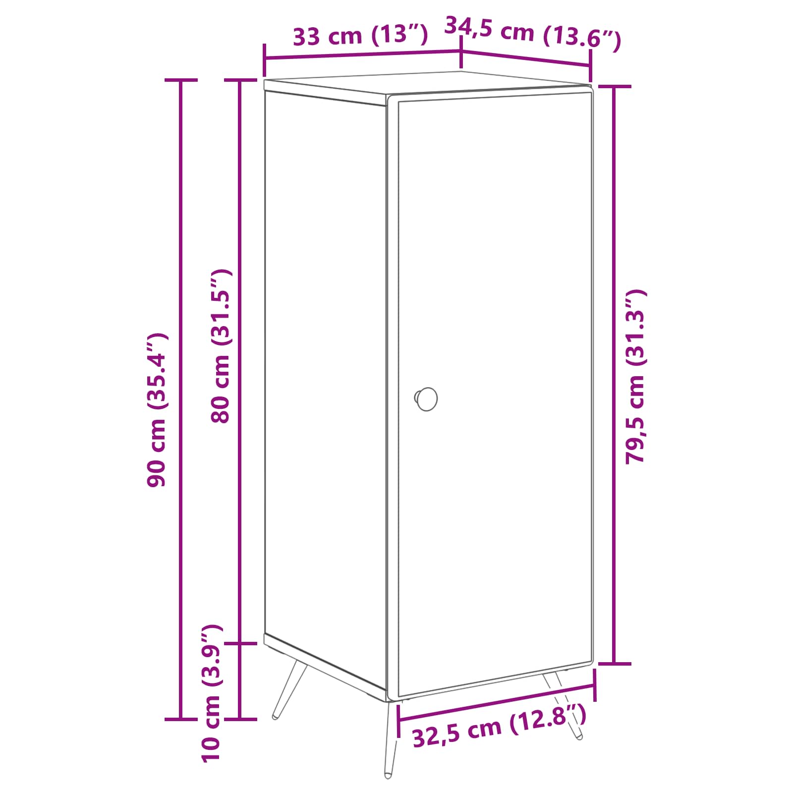 Kreveta Crna 33 x 34,5 x 90 cm Konstruirano drvo