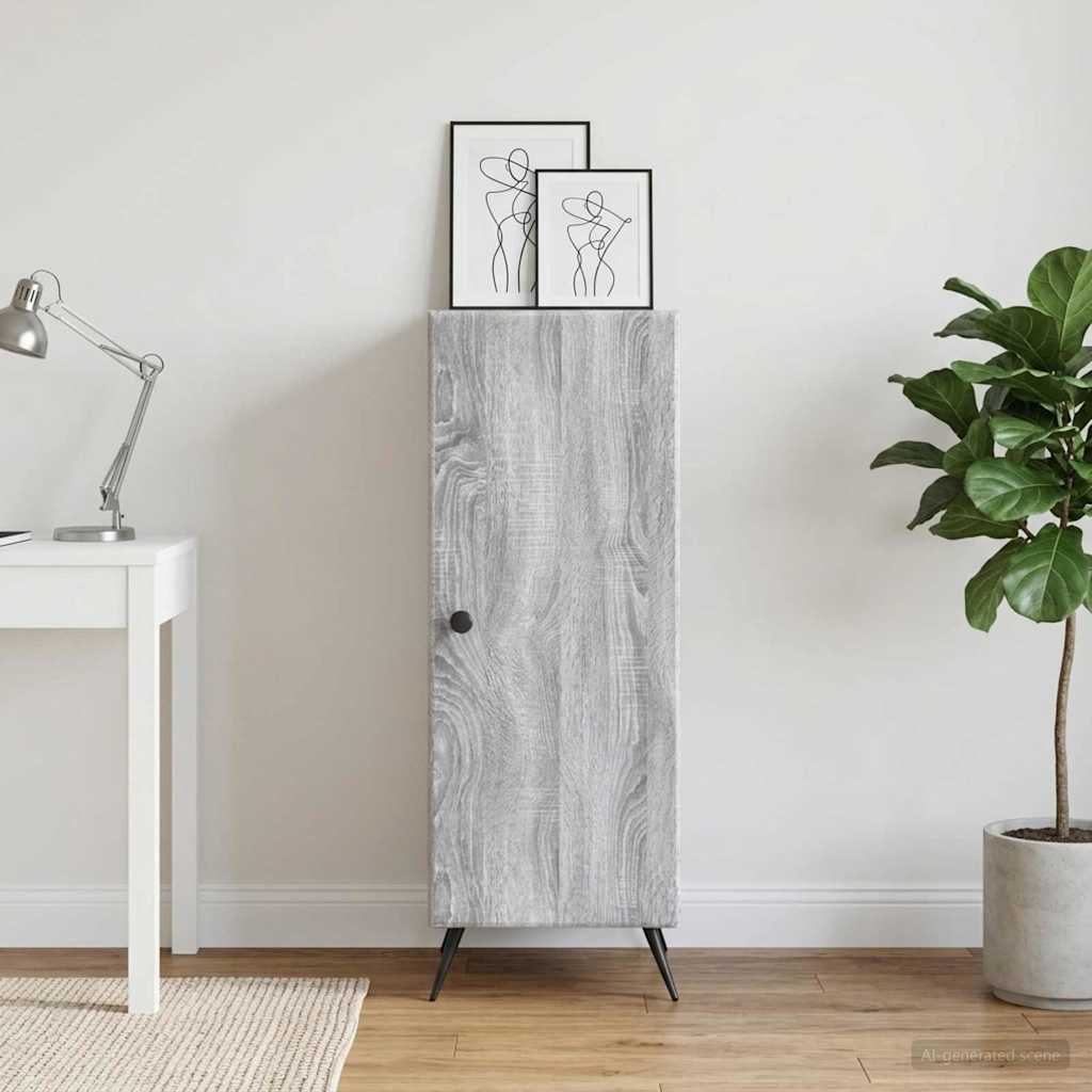 Kreveta Siva sonoma 33 x 34,5 x 90 cm Konstruirano drvo