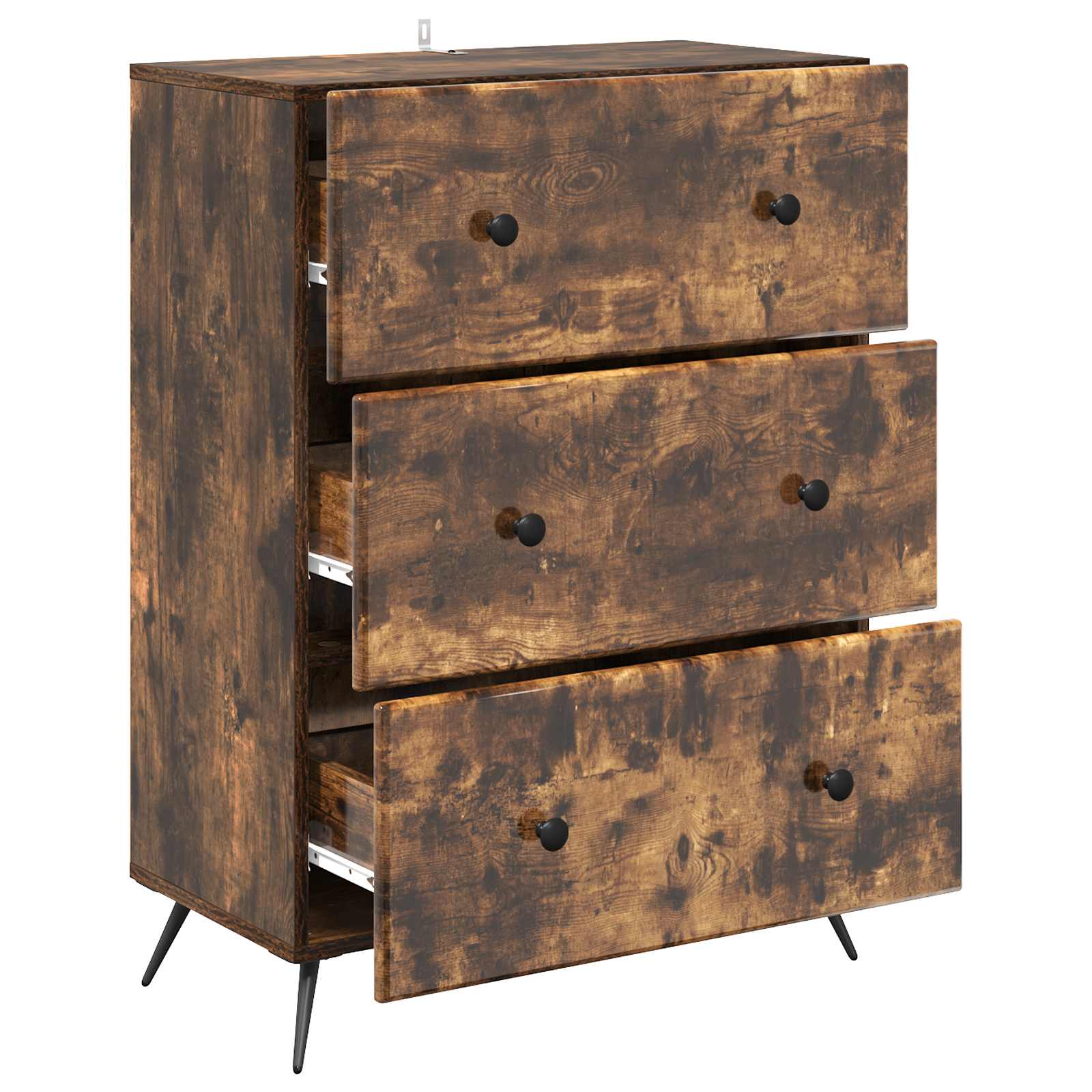 Ormar s ladicama Dimljeni hrast 66 x 34,5 x 90 cm