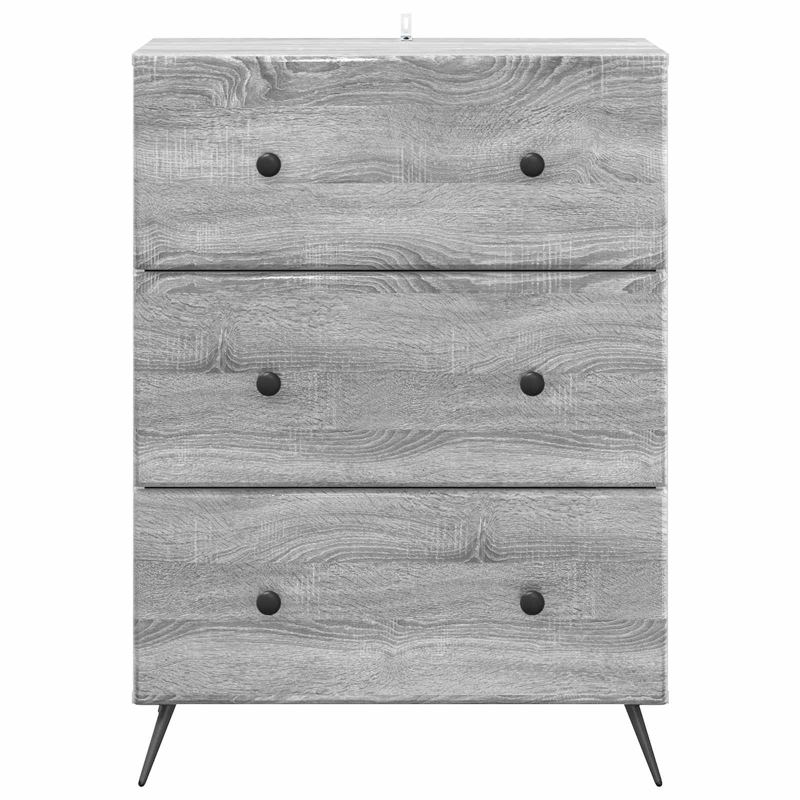 Ormar s ladicama Siva sonoma 66 x 34,5 x 90 cm