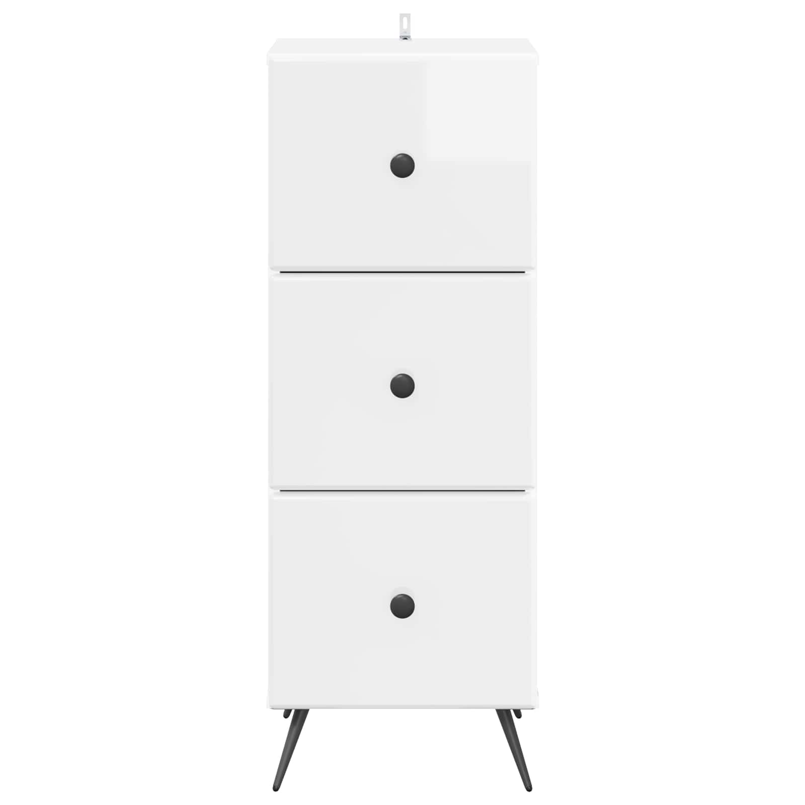 Ormar s ladicama Bijela visokog sjaja 33 x 34,5 x 90 cm