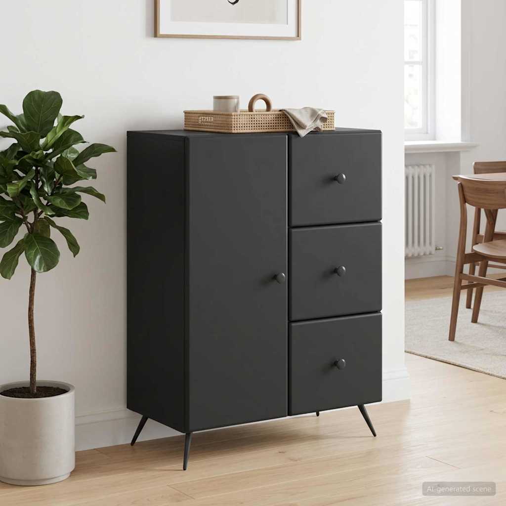 Kreveta Crna 66 x 34,5 x 90 cm Konstruirano drvo
