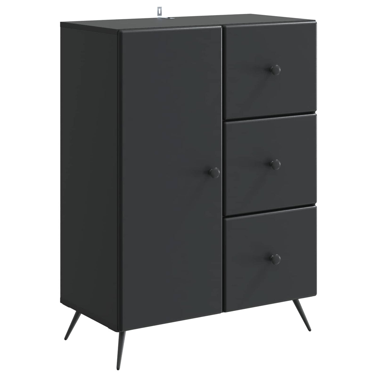 Kreveta Crna 66 x 34,5 x 90 cm Konstruirano drvo