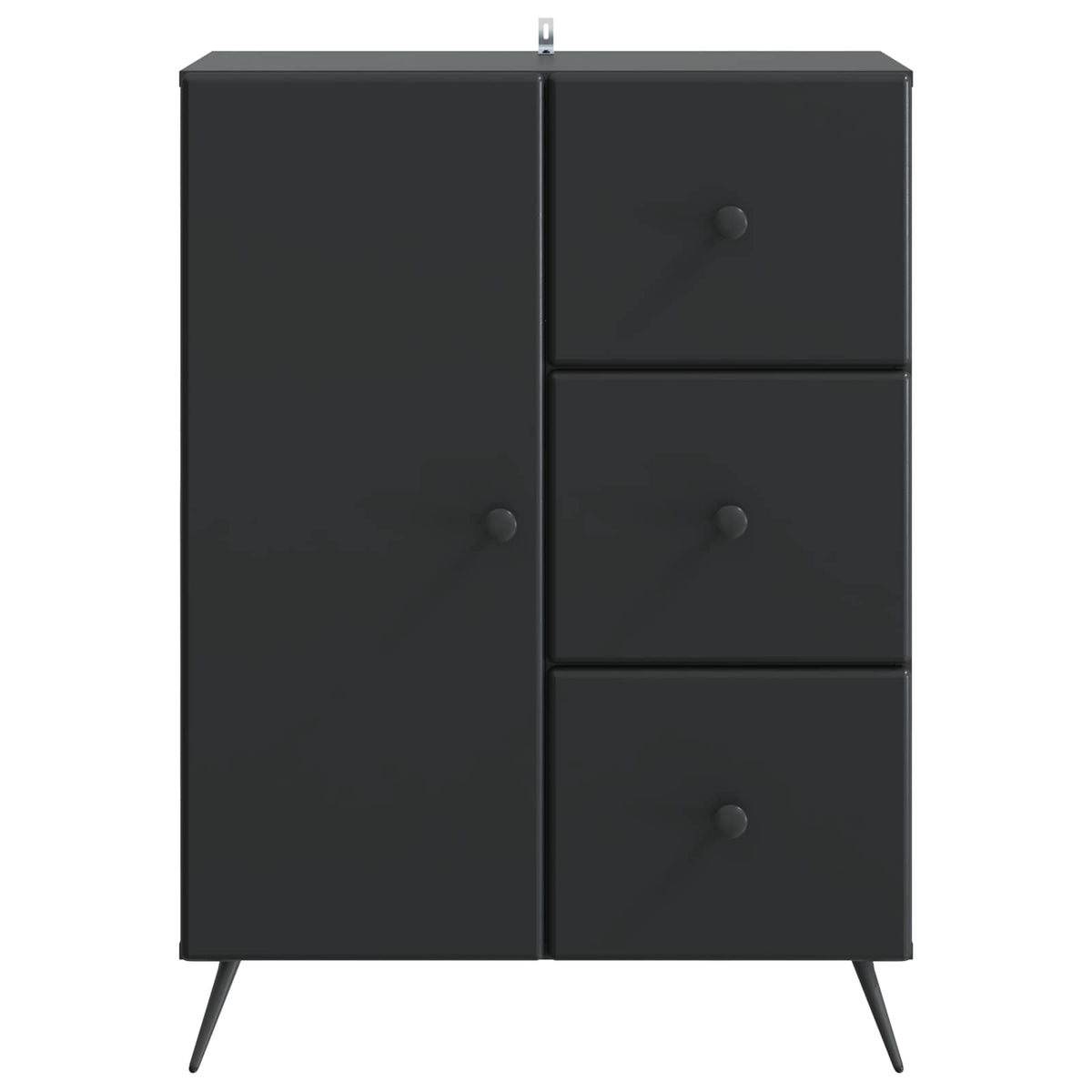 Kreveta Crna 66 x 34,5 x 90 cm Konstruirano drvo