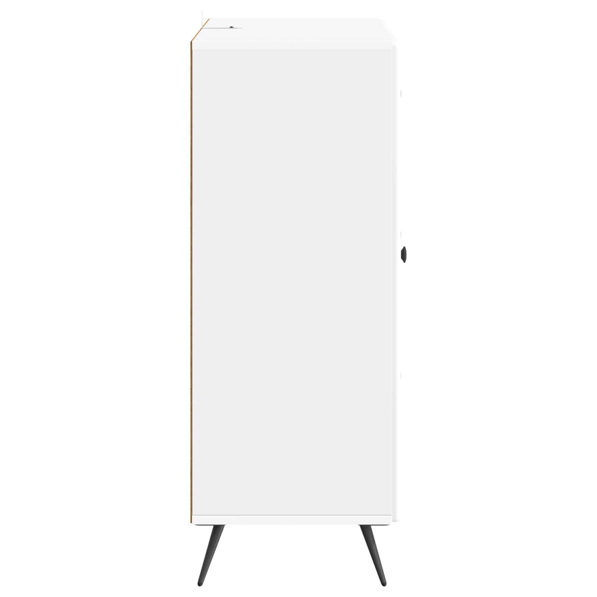 Kreveta Bijela visokog sjaja 66 x 34,5 x 90 cm